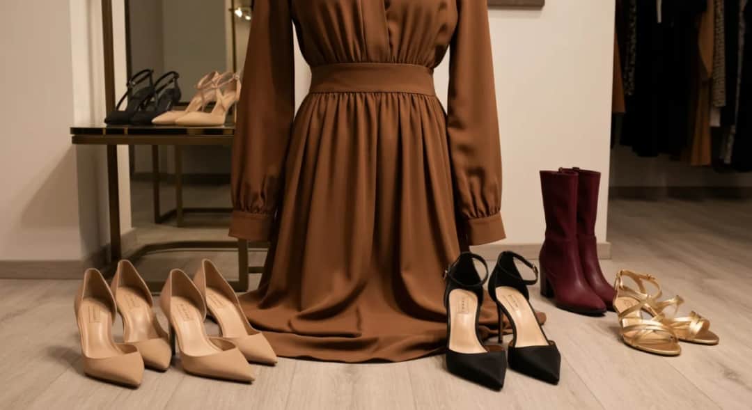 Jak dobrać sukienkę do brązowych butów? Przewodnik stylistki