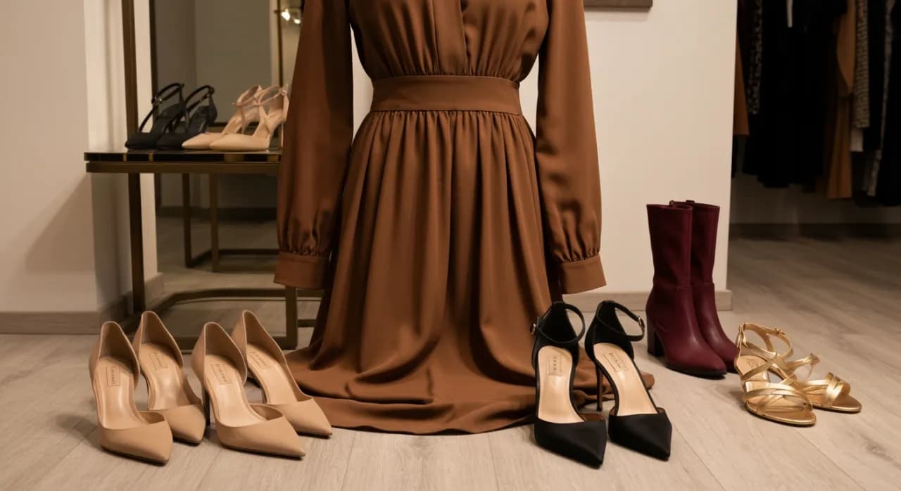 Jak dobrać sukienkę do brązowych butów? Przewodnik stylistki