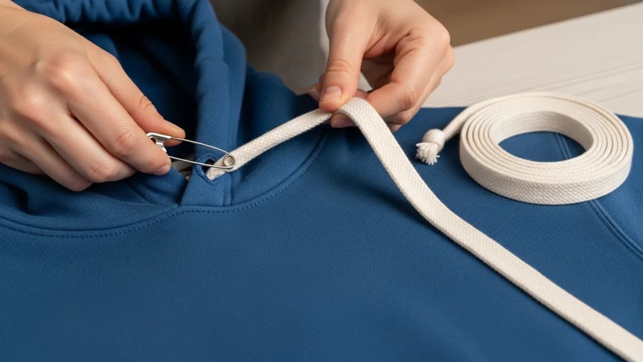 Sznurek do bluzy zaginął? Zrób nowy ściągacz DIY krok po kroku!